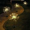 Solar Powered Starburst / Firework Lights 240 Led Garden Path Decor Lights 2Pcs