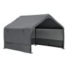 Extra Large Outdoor Dog House Tent 4'X4'X3' Breathable Outdoor Enclosure With 3-Sided Roll-Up Mesh Windows Ground Stakes Storage Bag For Critters