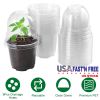 Plant Nursery / Pet Flower Seed Starting Pots 30Pcs Container With Dome With Drainage Holes