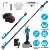 2-In-1 Electric Shear with Extension Pole 21V 4.0Ah Cordless Pruner 13Ft High Tree Trimming Pruning ETC.