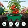 Planting Grow Rings 6Pcs 10In Adjustable For Outdoor Plants Interlocking Pp Plant Protection Rings With Hand Shovel Deep Watering Plant Guards