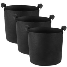 Plant Grow Bags 3 Pack Planter Bags Breathable Planting Fabric Pots 5 Gal Potato Vegetable