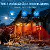 Ultrasonic Solar Motion Activated Animal Repeller 3-In-1 with Ultrasonic Sound Alarm Strobe Light 4 Modes Ip55 Waterproof to remove Varmints