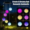 Solar Ball Wind Chime 7 Color Changing Wind Chime For Outside Ipx4 Waterproof Outdoor Garden Yard Decor