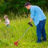 Cordless Grass Trimmer Rechargeable Weed Cutter With 2 Alloy Saw Blades 2 Alloy Blades 10 Plastic Blades 2 Rechargeable Batteries