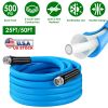 Non-Expanding Flexible Heavy Duty Pvc Garden Hose Leak-Resistant Kink-Free All-Weather Burst 500Psi 25Ft/50Ft 5/8"