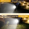 Solar Spotlight 2Pcs Outdoor Waterproof Dusk To Dawn Light Wall Path Lawn Garden Lamp