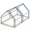 Portable Mini Greenhouse With Roll-Up Zipper Doors Waterproof Uv-Resistant Pvc Cover Hot House For Indoor Outdoor Garden Patio Backyard 70.86*33.46*37