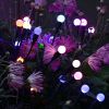 Solar Firefly Swaying Decorative Lights 2Pcs Ip65 Waterproof Pathway Landscape Patio Yard Night Light