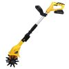Cordless Garden Tiller Cultivator With 20V Rechargeable Battery 3.93In Width 6.69In Depth 250Rpm Max For Garden Yard Farm Lawn
