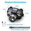 Motion Sensor Led Headlamp Zoomable Headlamp Flashlight  Waterproof Outdoor Emergency Headlight With 3 Lighting Modes