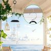 Solar Moon & Star 7 Color Changing Outside Wind Chimes 2Pack Ipx4 Waterproof Outdoor Garden Yard Decor Porch