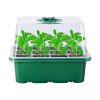 Seed Starter Tray With Grow Light Humidity Dome Germination Kit with 5Packs Seeds 5-Level Brightness 4 Timers For Indoor Greenhouse