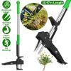 Aluminum Stand Up Weed Puller 38.97In without Bending Kneeling With 4 Claws For Lawn Yard Garden