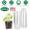 Plant Nursery / Pet Flower Seed Starting Pots 30Pcs Container With Dome With Drainage Holes