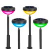 Solar Color Changing Ornamental Light 4Packs Landscape Stake Light For Yard Patio Lawn Pathway Garden