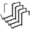 Planter Box Brackets Adjustable 4Pcs Flower Box Holders Window Boxes Planters Hooks No Drill Railing Planter Mounts For Windowsills Gardens Fences