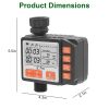 Sprinkler Timer With 3 Watering Programs Manual Mode Automatic Watering System Waterproof Irrigation Timer House Faucet Timer For Garden Yard Lawn