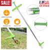 Weed Puller Twister Stand Up Root Removal Hand Tool 3 Claws Aluminum Grass Manual Remover 38.98In Long Handle W/ Foot Pedal