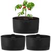 Plant Grow Bags 3 Pack Planter Bags Breathable Planting Fabric Pots 15 Gal Potato Vegetable