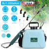 Battery Operated Portable Garden Water Sprayer 5L/1.32Gallon Electric Sprayer Rechargeable with Telescopic Handle 3 Spray Nozzles ADJ Shoulder Strap