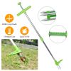 Weed Puller Twister Stand Up Root Removal Hand Tool 3 Claws Aluminum Grass Manual Remover 38.98In Long Handle W/ Foot Pedal