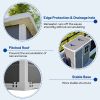 Resin Outdoor Storage Shed 5X3Ft with Floor Lockable Garden Shed With Window Sloped Roof Weather-Resistant Tool Shed For Garden Tools, Supplies, ETC.