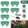 Planting Grow Rings 6Pcs 10In Adjustable For Outdoor Plants Interlocking Pp Plant Protection Rings With Hand Shovel Deep Watering Plant Guards