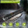 Tactical Led Flashlight Zoomable Rechargeable Search Light Torch 50000Lm 5Modes Night Light For Night Walking Adventures