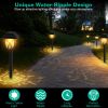 Solar Powered Stake Outdoor Light Decorative Landscape Lamp 6Pack Ip45 Waterproof Auto On Off Outdoor Light For Pathway Garden Yard Patio