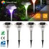Solar Waterproof Lights 10Hrs 4Packs Ip44 Outdoor Color Changing Landscape Lamps Garden Lawn Yard Driveway Walkway