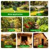 Solar Powered Motion Sensor Animal Repellent Sprinkler With Flashing Light Outdoor Animal Deterrent For Cats Dogs Squirrels Birds Raccons Deer