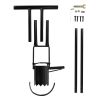 Gardening Bulb Transplanter Long Handle Tool 5 In 1 with Gloves Brush Serrated Base Dual Pedal Digging Holes To Plant Spring Flowers & Plants