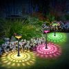 Solar Color Changing Ornamental Light 4Packs Landscape Stake Light For Yard Patio Lawn Pathway Garden