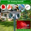 Ultrasonic Solar Animal Repeller Outdoor Mole Snake Squirrel Repellent Waterproof Bird Deer Dog Cat Deterrent With 3 Modes Motion Sensor Vibration Sta