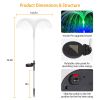 Solar Powered Jellyfish Lights 4Pcs Ip44 Waterproof Decorative Outdoor Lamps 7 Color Changing Night Light