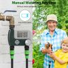 Sprinkler Timer With 2 Outlet Zones Digital Programmable Hose Faucet Timer Manual Automatic Watering Intelligent Drip Irrigation System For Garden Yar