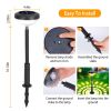 Solar Color Changing Ornamental Light 4Packs Landscape Stake Light For Yard Patio Lawn Pathway Garden