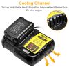 Rapid Charger Replacement Fit For Dewalt 10.8-20V Battery Dcb107 Dcb101 Dcb200 Dcb205