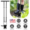 Gardening Bulb Transplanter Long Handle Tool 5 In 1 with Gloves Brush Serrated Base Dual Pedal Digging Holes To Plant Spring Flowers & Plants
