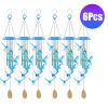 Solar Hummingbird Wind Chime With Aluminum Tubes 7 Color Changing Wind Chime For Outside Ip44 Waterproof Outdoor Garden Yard Decor