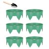 Planting Grow Rings 6Pcs 10In Adjustable For Outdoor Plants Interlocking Pp Plant Protection Rings With Hand Shovel Deep Watering Plant Guards