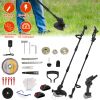 Cordless Electric Pole Saw & Mini Chainsaw & Grass Trimmer Kit 3-In-1 Adjustable Length 2Pcs 21V 1500Mah Batteries 4In 6In Chains Saw Blade 5Pcs