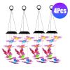 Solar Butterfly 7 Color Changing Wind Chimes For Outside 2Pack Ipx4 Waterproof Outdoor Garden Yard Decor Porch