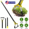 Adjustable SS Garden Hoe 46.06In Handheld Stirrup Hula Hoe Scuffle Loop Hoe Gardening Rake Weeding Loosening Soil