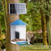 Smart Bird Feeder With Solar Powered Camera 1080P Hd Ai Identify Pir Motion Auto Capture Video Cloud Card Storage Wifi Connection App Control Ip65