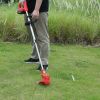 Cordless Grass Trimmer Rechargeable Weed Cutter With 2 Alloy Saw Blades 2 Alloy Blades 10 Plastic Blades 2 Rechargeable Batteries