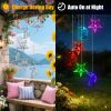 Solar Moon & Star 7 Color Changing Outside Wind Chimes 2Pack Ipx4 Waterproof Outdoor Garden Yard Decor Porch
