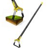 Adjustable SS Garden Hoe 46.06In Handheld Stirrup Hula Hoe Scuffle Loop Hoe Gardening Rake Weeding Loosening Soil
