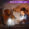 Rechargeable Mosquito Killer Lamp Bug Zapper With Night Light Strap Mosquito Catcher With Max 1615Square Feet Range Uv Light For Indoor Outdoor